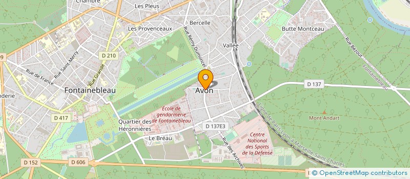 localisation de l'entreprise CHOEUR PRELUDE AVON-FONTAINEBLEAU  AVON