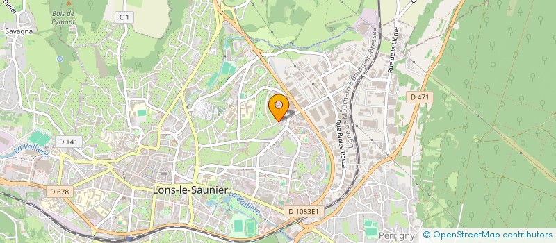 localisation de l'entreprise CHOEUR REGIONAL CONTRETEMPS à LONS-LE-SAUNIER
