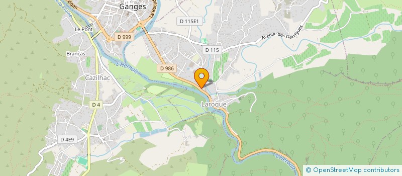 localisation de l'entreprise CHOEUR REGIONAL DES CEVENNES  LAROQUE