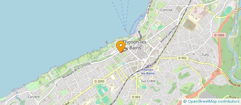 localisation de l'entreprise CHOEUR ROUSSKAYA DOUCHA à THONON-LES-BAINS