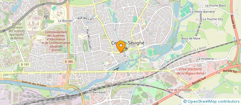 localisation de l'entreprise CHOEUR SEVIGNE  CESSON-SEVIGNE