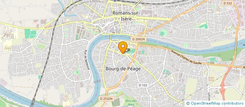 localisation de l'entreprise CHOEUR SOL'AIR  BOURG-DE-PEAGE