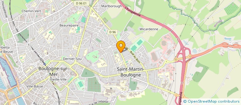 localisation de l'entreprise CHOEUR VOIX AMIES DE SAINT MARTIN BOULOGNE à SAINT-MARTIN-BOULOGNE