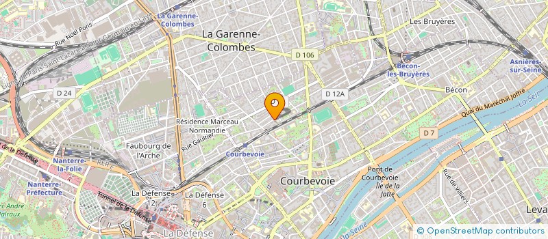 localisation de l'entreprise CHOEUR VOX BEATA à COURBEVOIE
