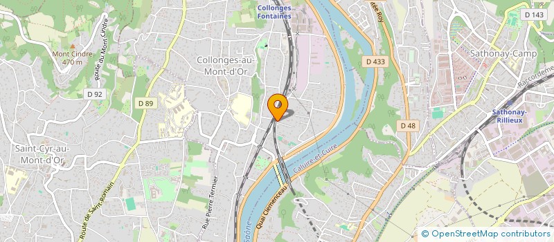 localisation de l'entreprise CHOEURS PASTORAUX DU VAL DE SAONE  COLLONGES-AU-MONT-D'OR