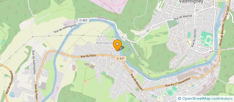 localisation de l'entreprise CHOFFAT  MANDEURE