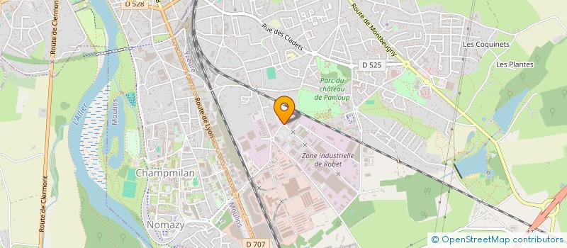 localisation de l'entreprise CHOFFLET STYL'MAILLE  YZEURE