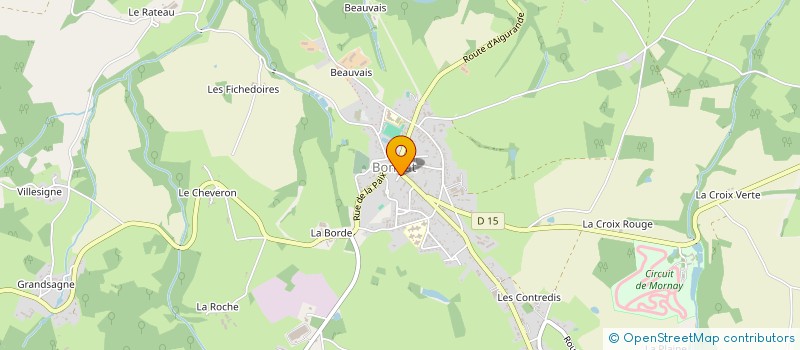 localisation de l'entreprise CHOISIR DE VIVRE A DOMICILE à BONNAT
