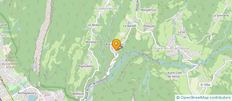 localisation de l'entreprise CHOISIR LA VIE  QUAIX-EN-CHARTREUSE