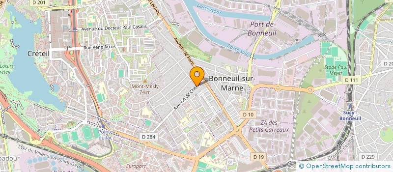 localisation de l'entreprise CHOISY à BONNEUIL-SUR-MARNE