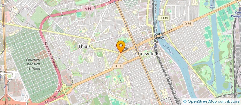 localisation de l'entreprise CHOISY COIFF à CHOISY-LE-ROI