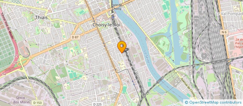 localisation de l'entreprise CHOISY DISTRIBUTION à CHOISY-LE-ROI