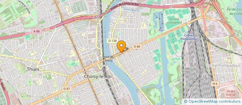 localisation de l'entreprise CHOISY GARAGE à CHOISY-LE-ROI