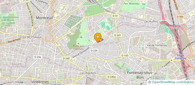 localisation de l'entreprise CHOISY LE ROI à MONTREUIL