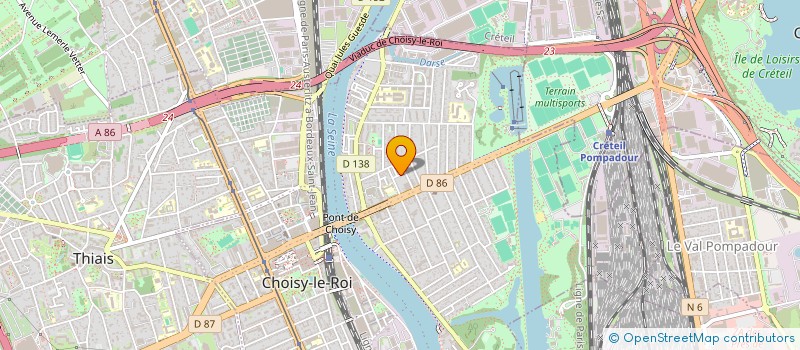 localisation de l'entreprise CHOISY TRANSPORTS à CHOISY-LE-ROI