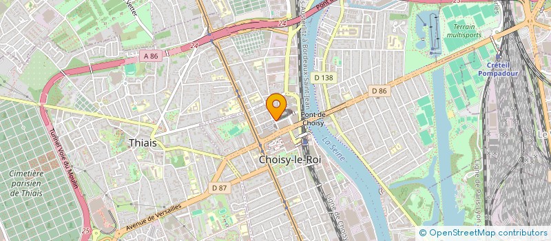 localisation de l'entreprise CHOISY VIANDES à CHOISY-LE-ROI
