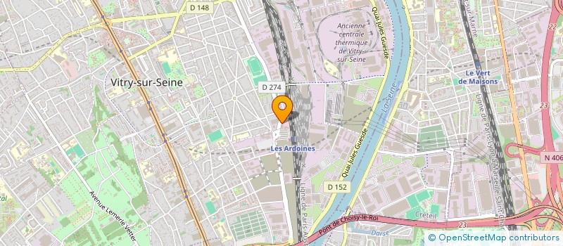 localisation de l'entreprise CHOISY VITRY DISTRIBUTION  VITRY-SUR-SEINE