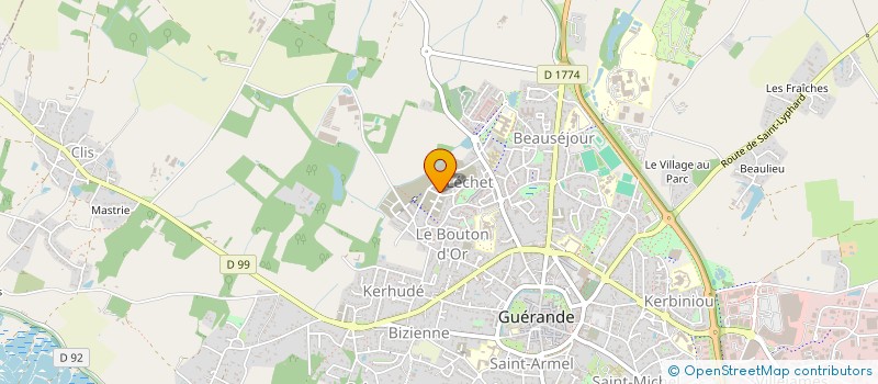 localisation de l'entreprise CHOJU à GUERANDE