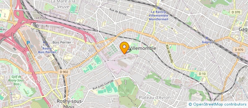 localisation de l'entreprise CHOK ADDICT  VILLEMOMBLE