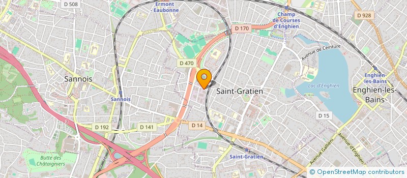 localisation de l'entreprise CHOK'BETON à SAINT-GRATIEN