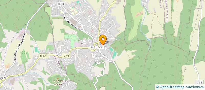 localisation de l'entreprise CHOKETEAM  BEAUCOURT
