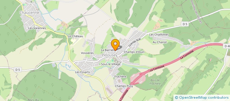 localisation de l'entreprise CHOL  PELOUSEY