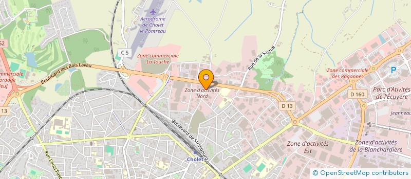 localisation de l'entreprise CHOLAVI CHOLET AVICOLE à CHOLET