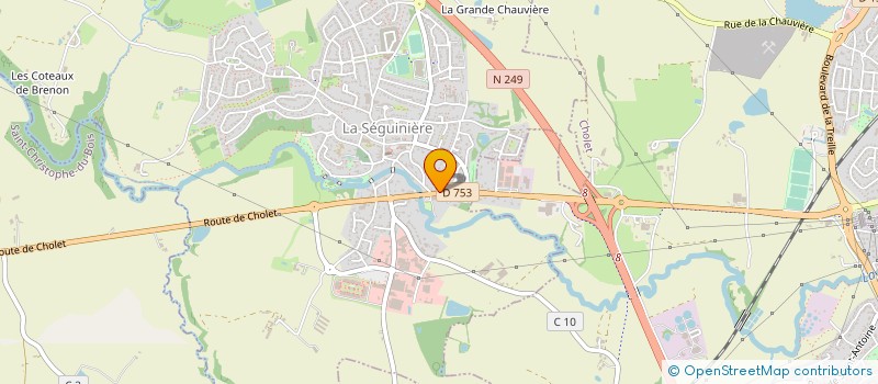 localisation de l'entreprise CHOLAY à LA SEGUINIERE
