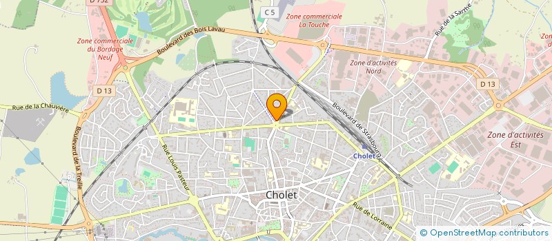 localisation de l'entreprise CHOLET 3M à CHOLET