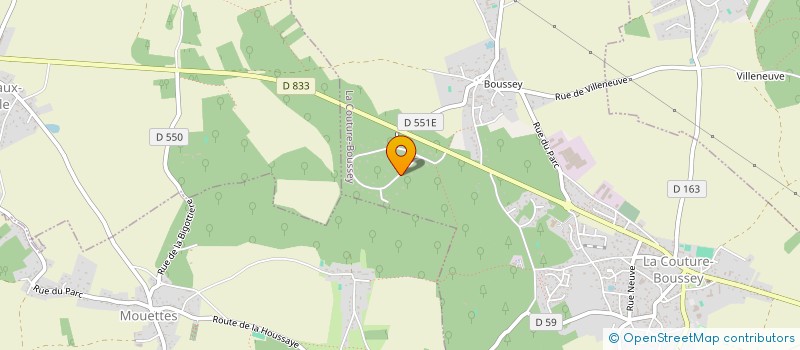 localisation de l'entreprise CHOLET 57  LA COUTURE-BOUSSEY