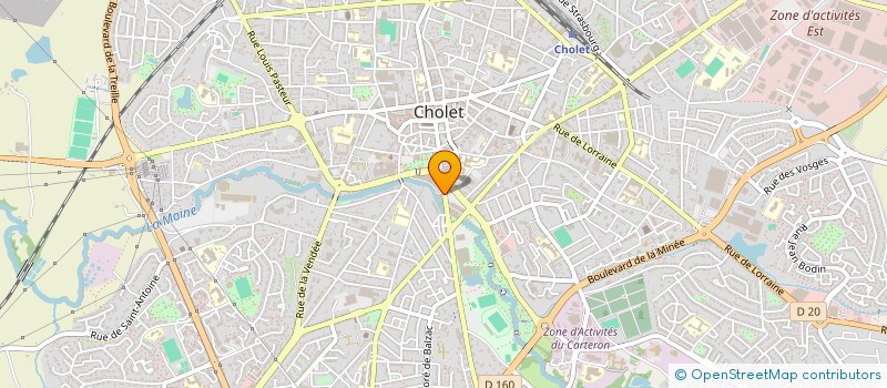 localisation de l'entreprise CHOLET à CHOLET