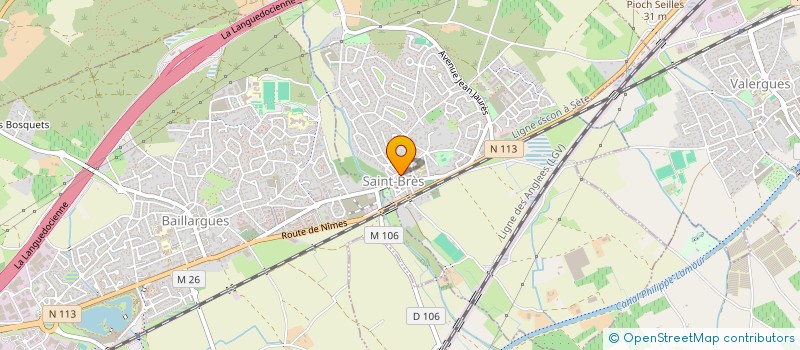 localisation de l'entreprise CHOLET  SAINT-BRES