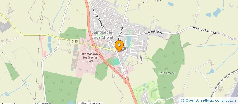 localisation de l'entreprise CHOLET AGGLOS à LA SEGUINIERE