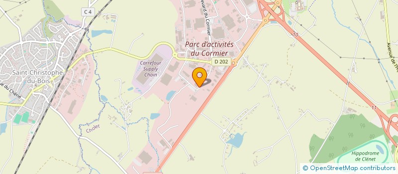localisation de l'entreprise CHOLET CABLAGE INDUSTRIE à CHOLET
