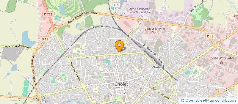 localisation de l'entreprise CHOLET CHANZY  CHOLET