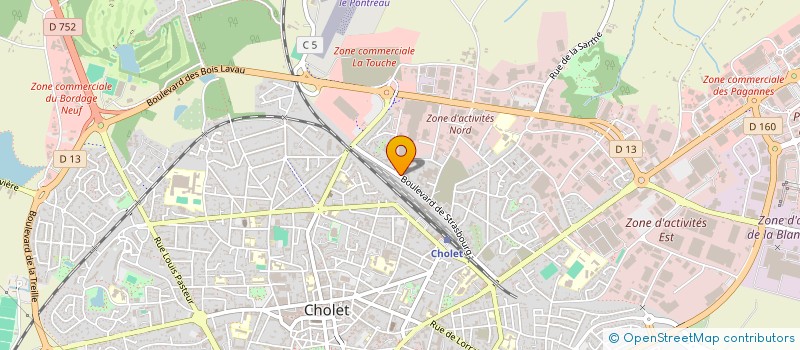 localisation de l'entreprise CHOLET CHASSE PECHE à CHOLET