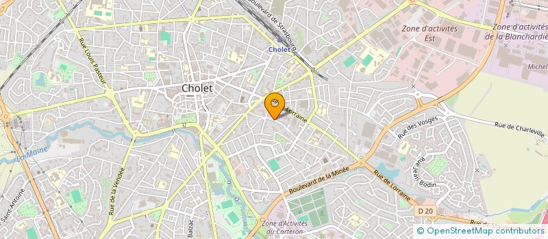 localisation de l'entreprise CHOLET MAUGES SOLIDARITE à CHOLET