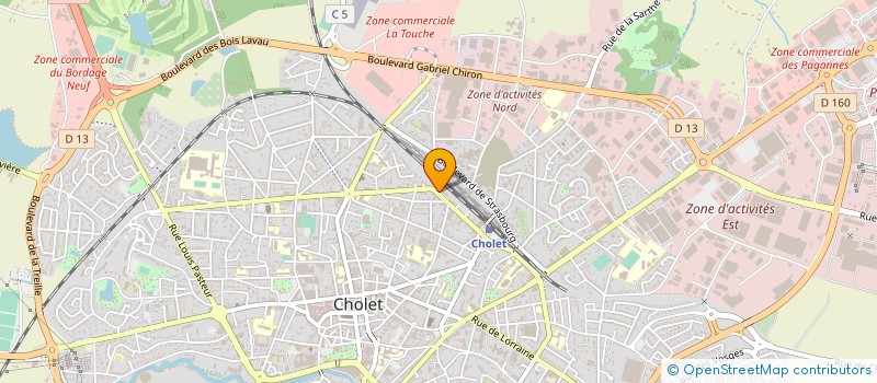 localisation de l'entreprise CHOLET MODELISME à CHOLET
