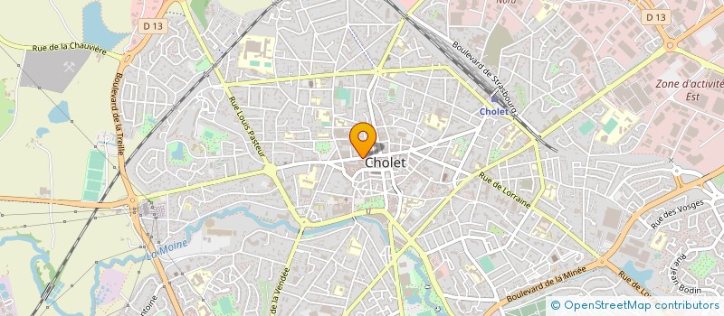 localisation de l'entreprise CHOLET OPTIQUE à CHOLET