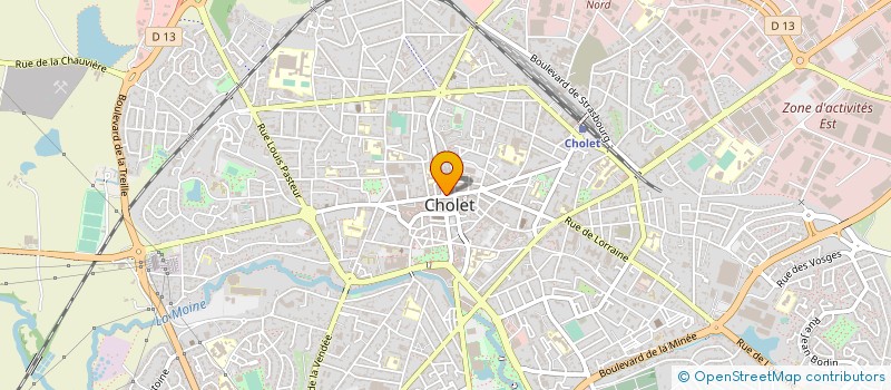 localisation de l'entreprise CHOLET PAINS à CHOLET