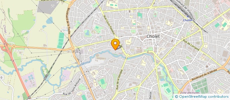 localisation de l'entreprise CHOLET PETANQUE CLUB à CHOLET