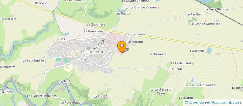 localisation de l'entreprise CHOLET VOYAGES à SEVREMOINE