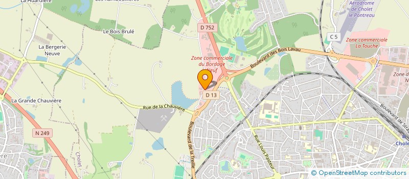 localisation de l'entreprise CHOLETAISE D ECLAIRAGE à CHOLET
