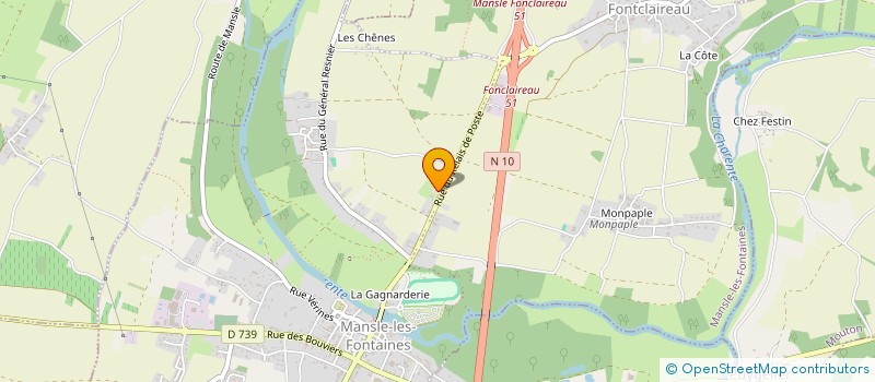 localisation de l'entreprise CHOLEWKA  MANSLE-LES-FONTAINES