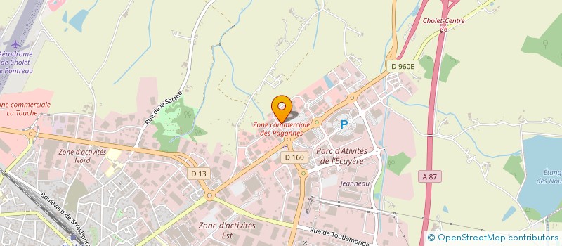 localisation de l'entreprise CHOLHEN à CHOLET