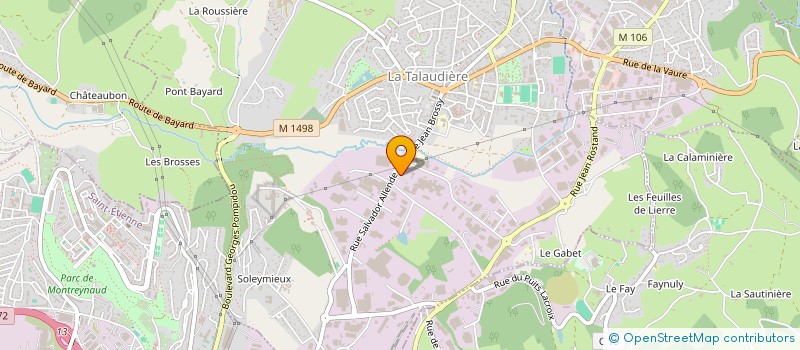 localisation de l'entreprise CHOLLET  LA TALAUDIERE