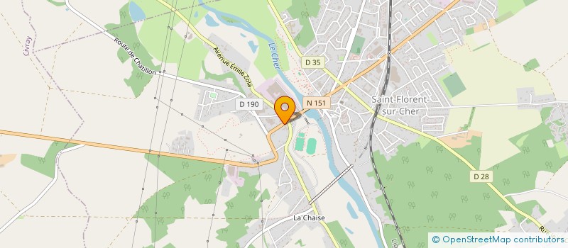 localisation de l'entreprise CHOLLET  SAINT-FLORENT-SUR-CHER