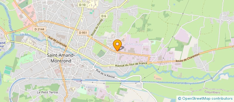 localisation de l'entreprise CHOLLET ACTIVITES  SAINT-AMAND-MONTROND