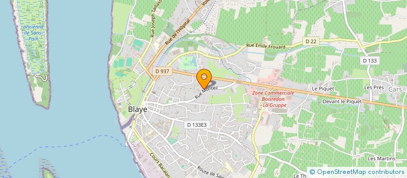 localisation de l'entreprise CHOLLET INDUSTRIE à BLAYE