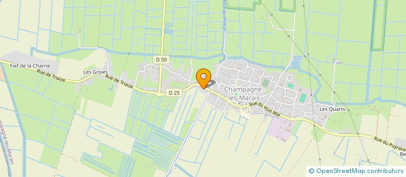 localisation de l'entreprise CHOLLET METALLERIE SERRURERIE  CHAMPAGNE-LES-MARAIS